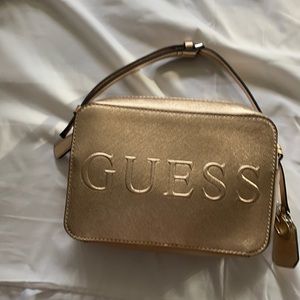 Rose gold guess purse
